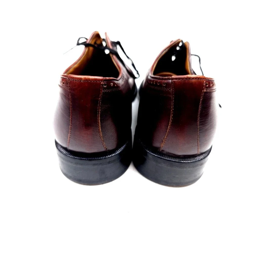 Mezlan Nicola Brown Deerskin Dress Shoes Men's size 7 M Spain Cap Toe